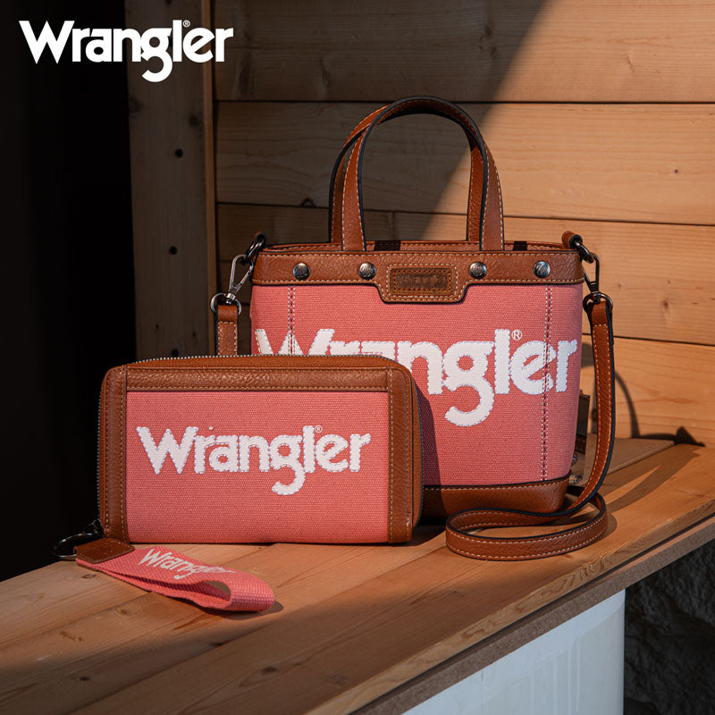 Wrangler Canva Crossbody Purse Set