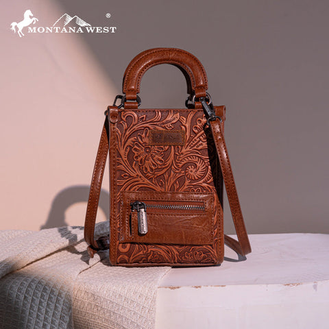 Montana West Tooled Mini Crossbody