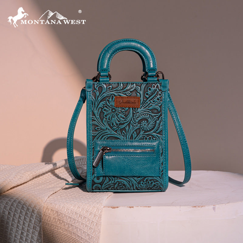 Montana West Tooled Mini Crossbody