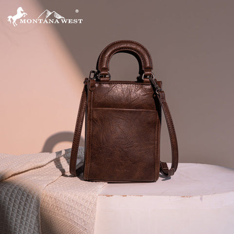 Montana West Hair-On Cowhide Mini Crossbody