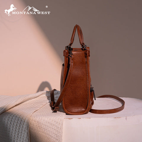 Montana West Hair-On Cowhide Mini Crossbody