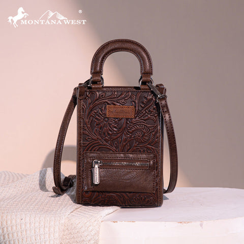 Montana West Tooled Mini Crossbody