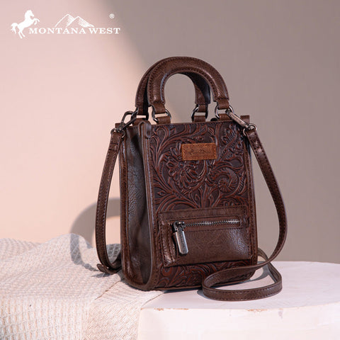 Montana West Tooled Mini Crossbody