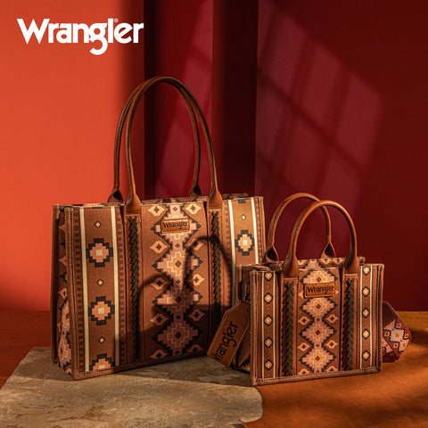 Wrangler Southwestern Crossbody Tote Bag