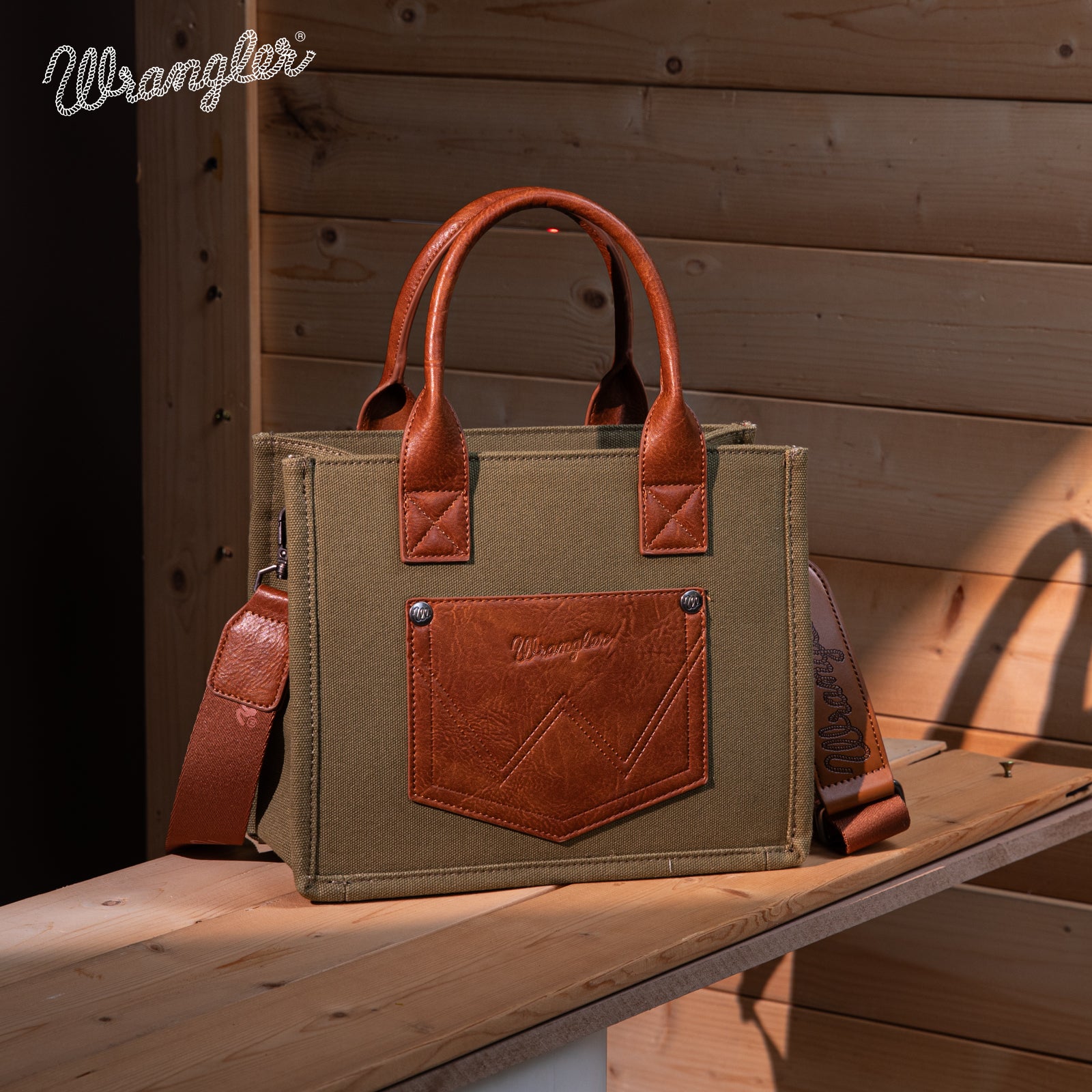 Wrangler Canvas Crossbody Purse Set