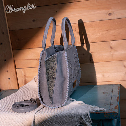 Wrangler  Embroidered  Trapezoid Tote/Crossbody