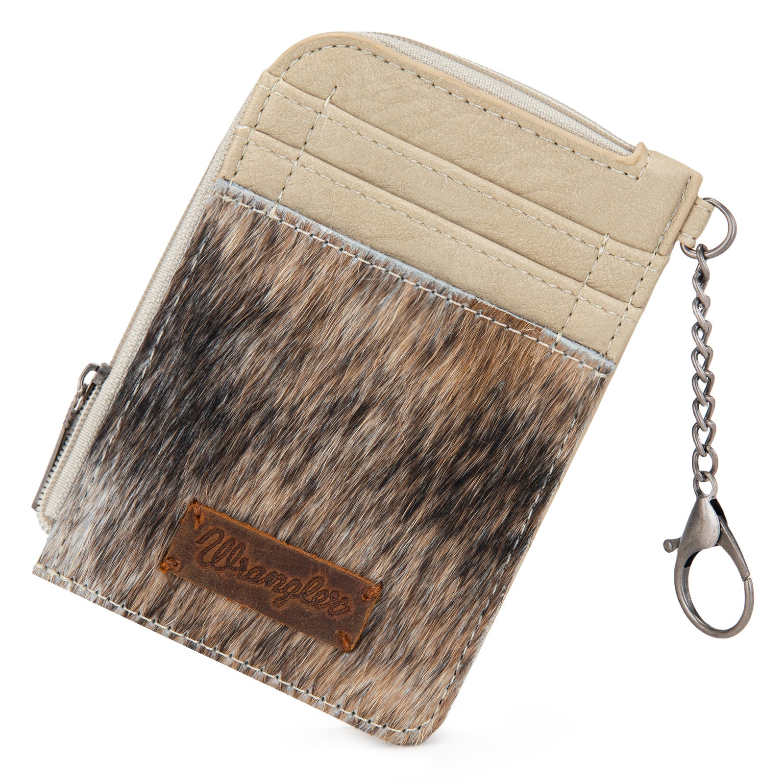 Wrangler Western Card Holder Wallet with Zip Pocket & Clip