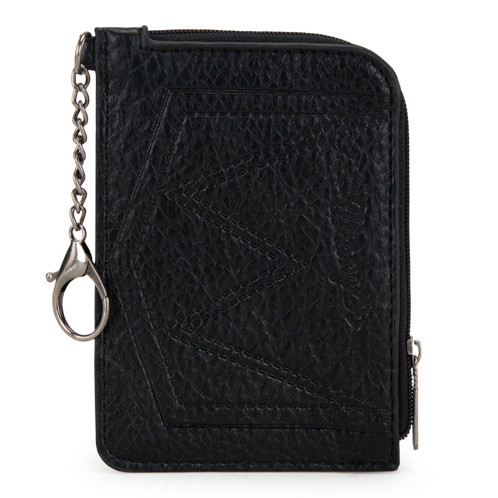 Wrangler Western Card Holder Wallet with Zip Pocket & Clip