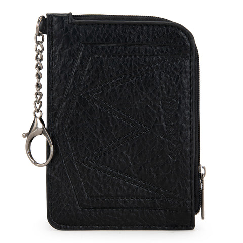 Wrangler Western Card Holder Wallet with Zip Pocket & Clip