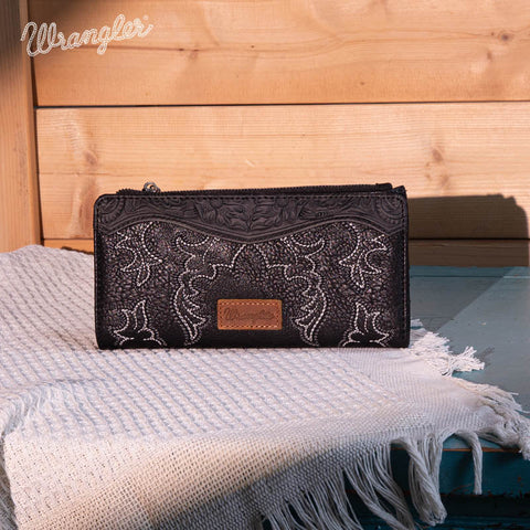 Wrangler Embroidered Boot Scroll Tote Bag Set