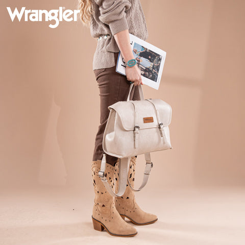 Wrangler Top Handle Carry Satchel/Laptop Bag/Backpack