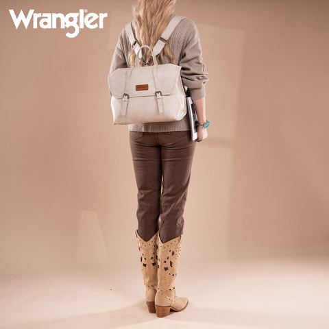 Wrangler Top Handle Carry Satchel/Laptop Bag/Backpack