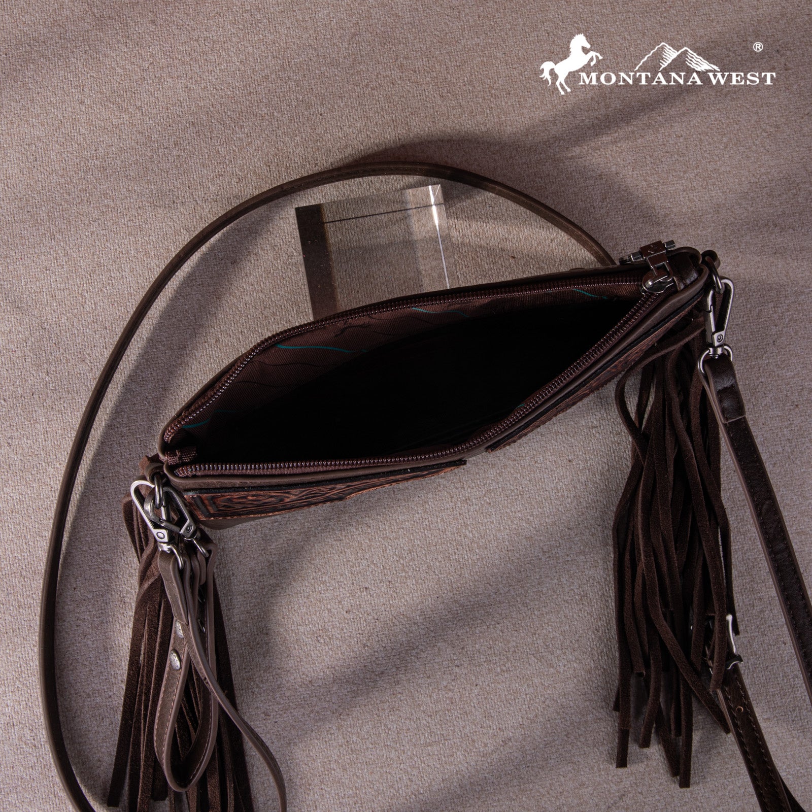 Montana West Fringe Leather Handbag