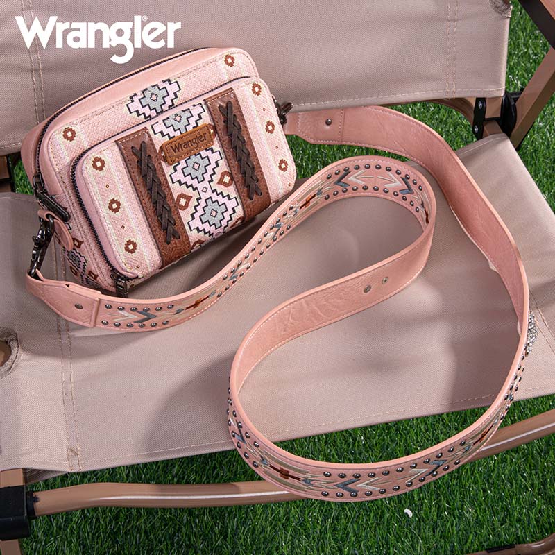 Wrangler Aztec Printed Crossbody /Tote Purse