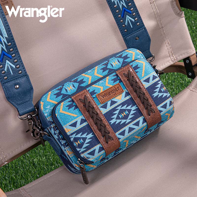 Wrangler Aztec Printed Crossbody /Tote Purse