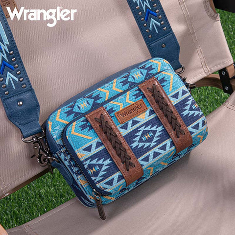 Wrangler Aztec Printed Crossbody Purse