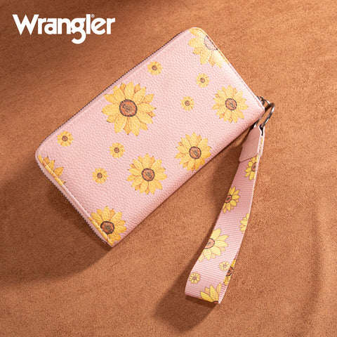Wrangler Sunflower Print PU Leather Wallet