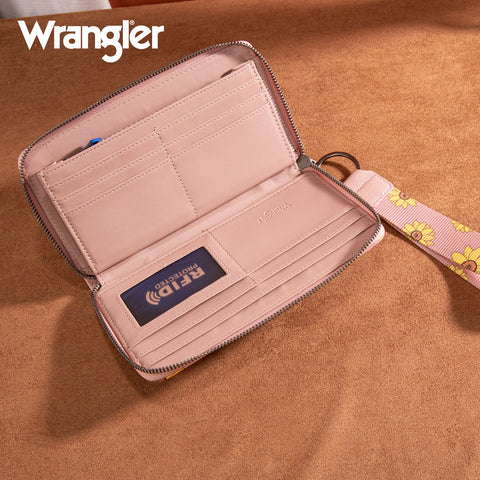 Wrangler Sunflower Print PU Leather Wallet