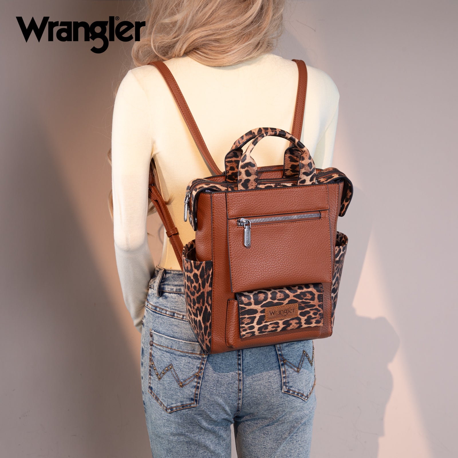 Wrangler Convertible Leather Backpack