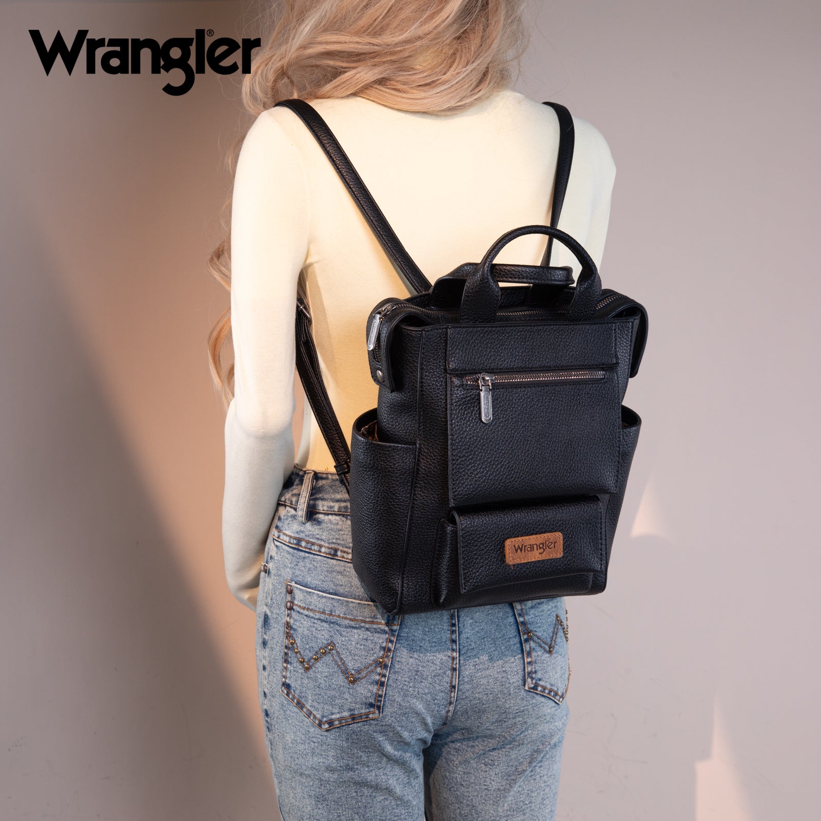 Wrangler Convertible Leather Backpack