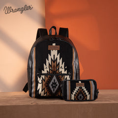 Wrangler Aztec Knitted Backpack Set