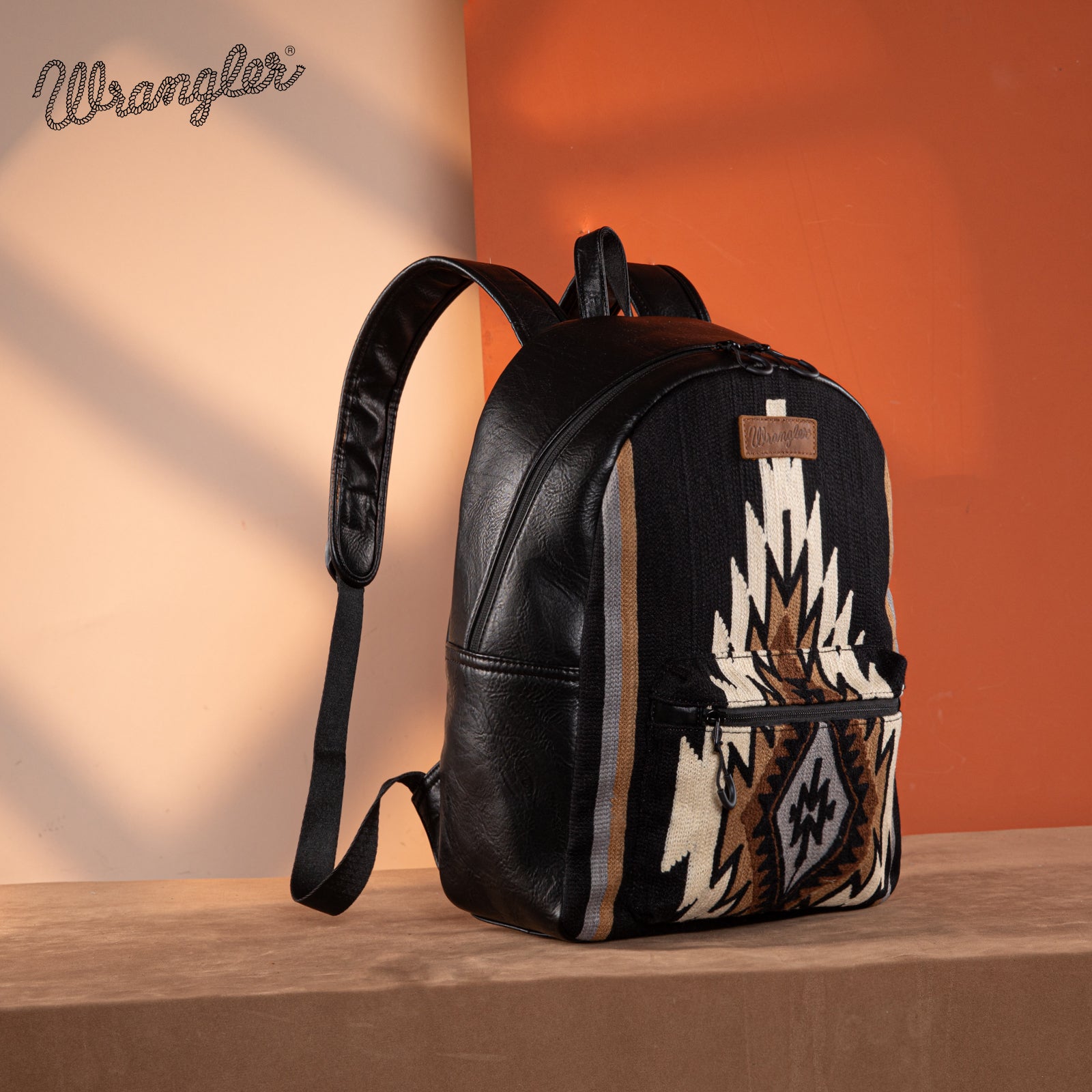 Wrangler Aztec Knitted Backpack Set