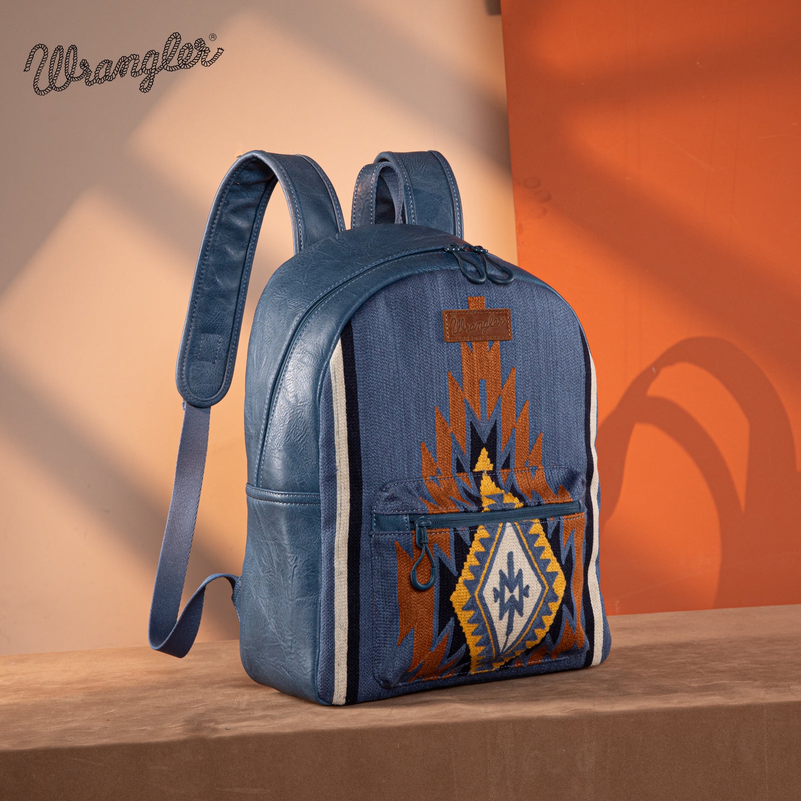 Wrangler Aztec Knitted Backpack Set