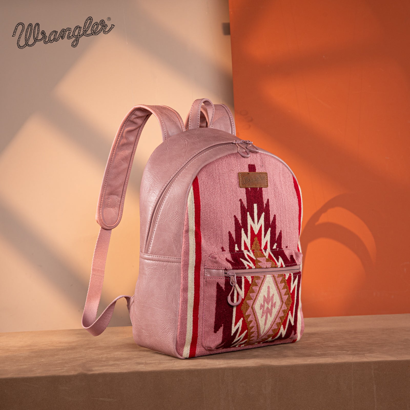 Wrangler Aztec Knitted Backpack Set