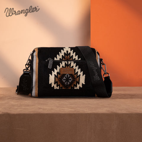 Wrangler Aztec Knitted Crossbody Purse Set