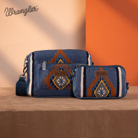 Wrangler Aztec Knitted Crossbody Purse Set