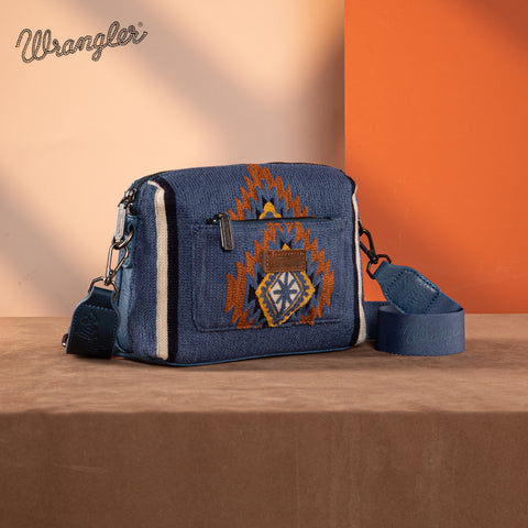 Wrangler Aztec Knitted Crossbody Purse Set