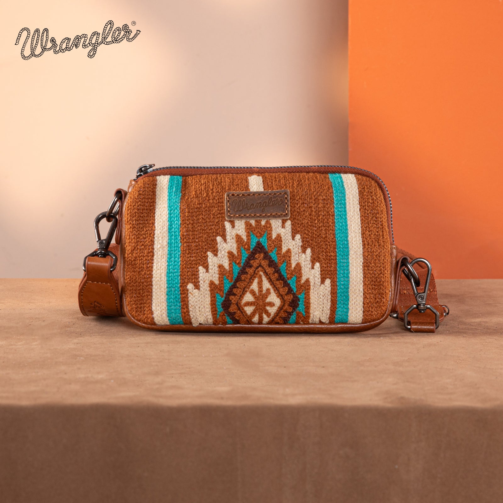 Wrangler Aztec Knitted Backpack Set