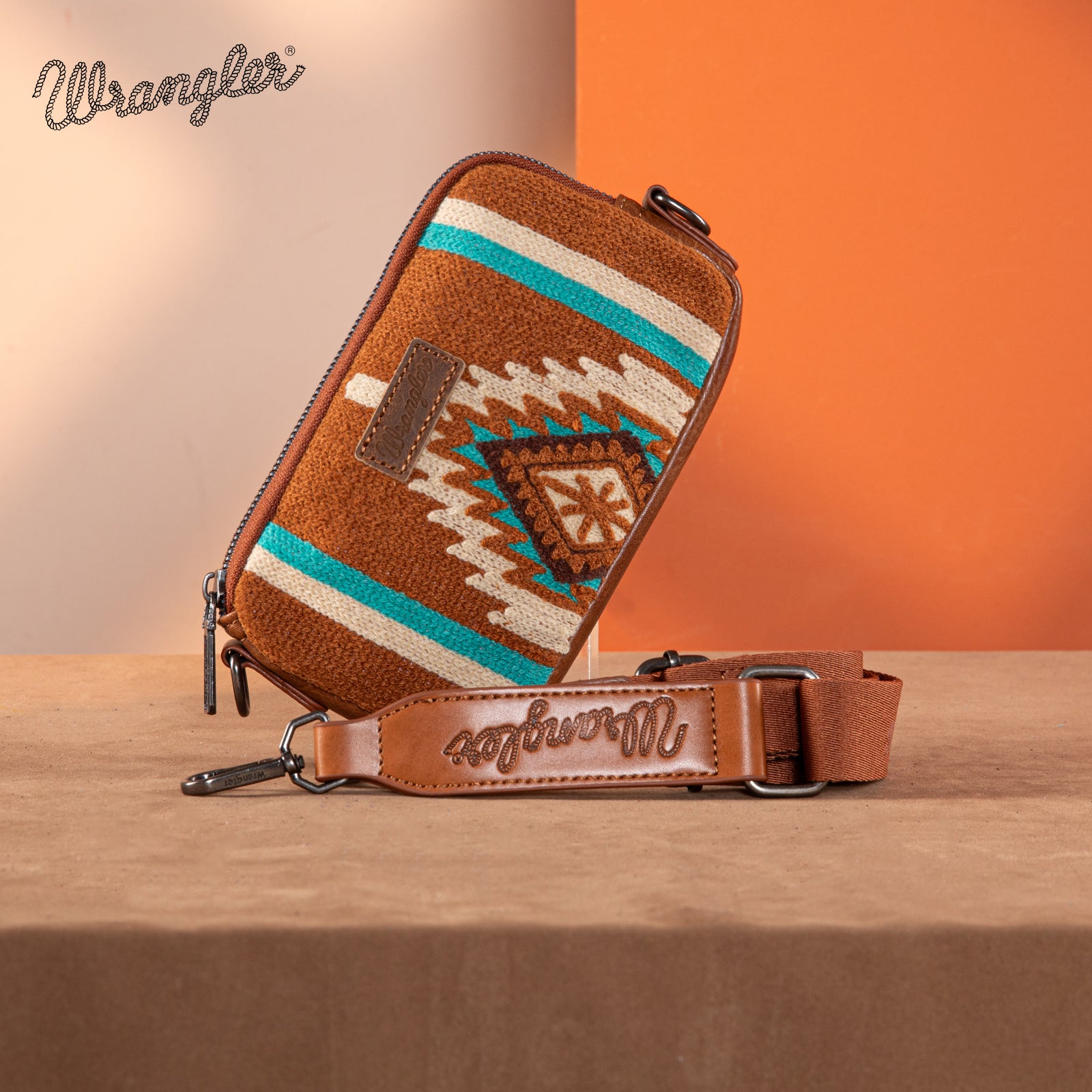 Wrangler Aztec Knitted Backpack Set