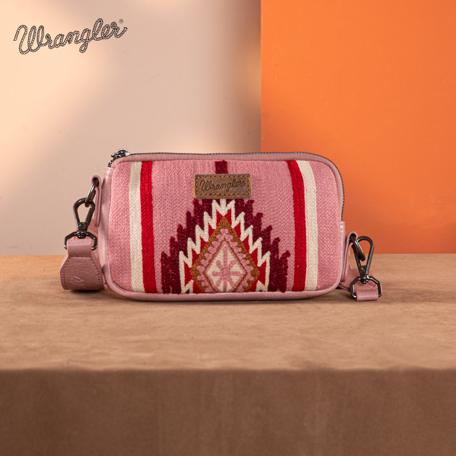 Wrangler Aztec Knitted Duffle Bag Set