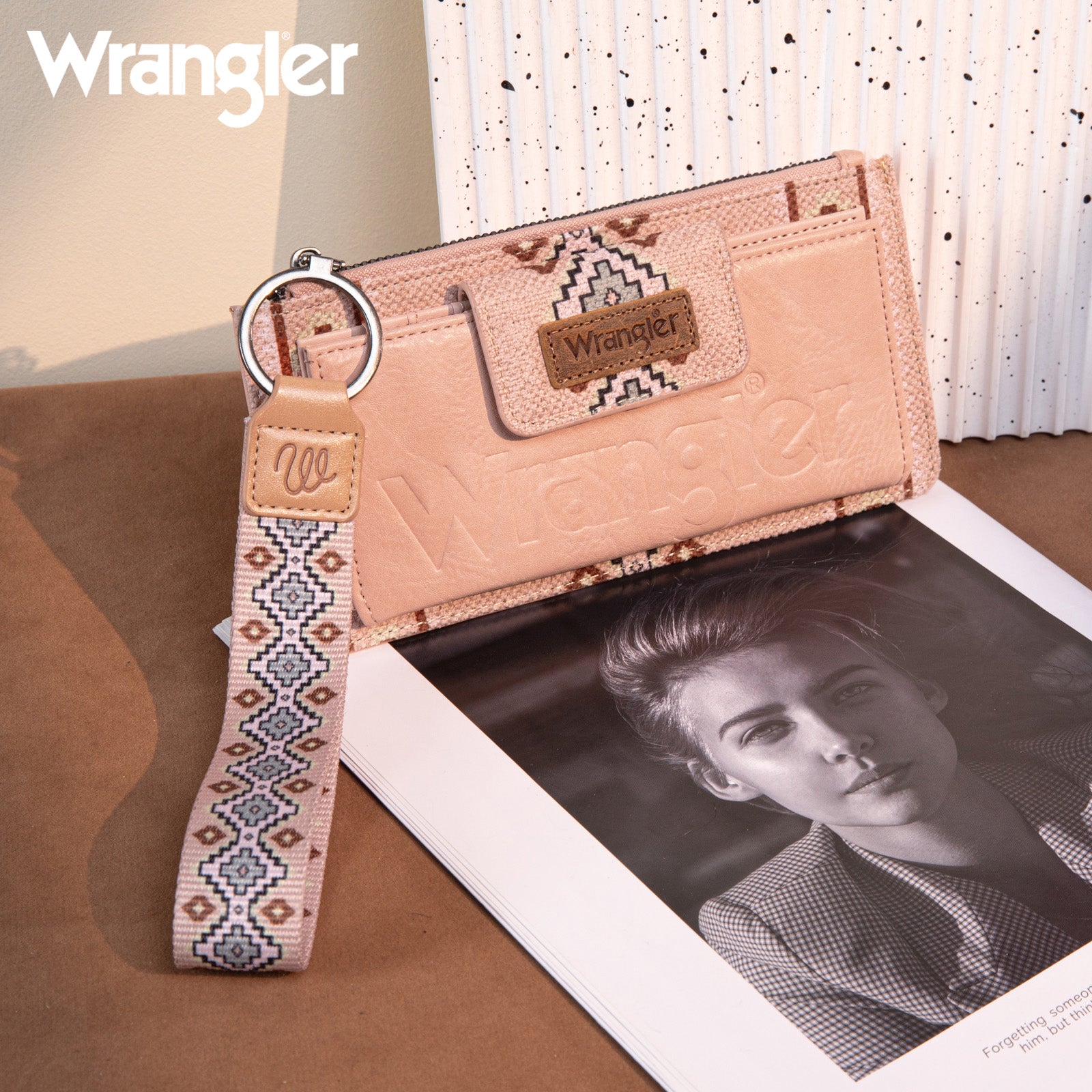 Wrangler Aztec Print Wristlet