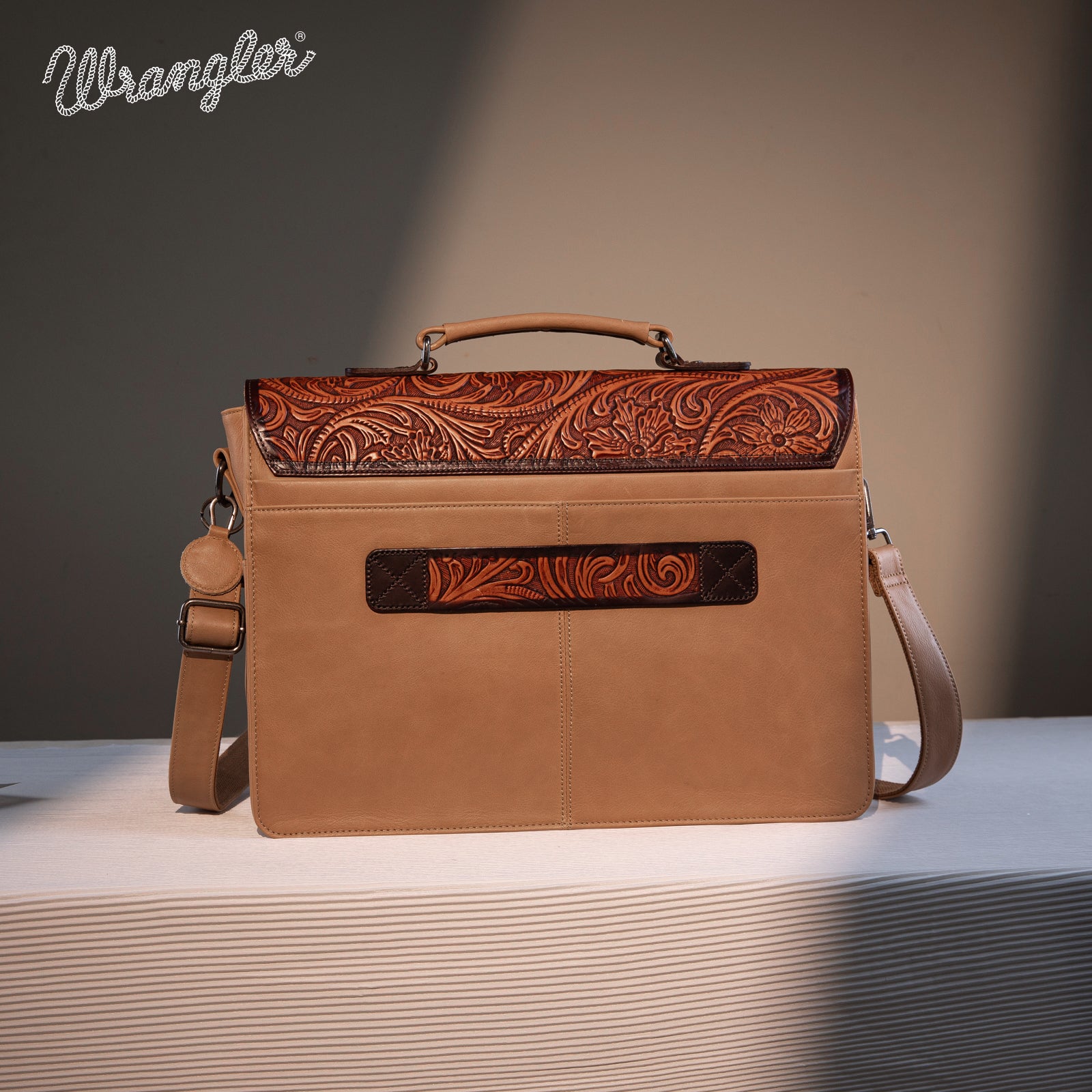 Wrangler Genuine Oily Calf Leather Messenger Bag/Travel Bag/Business Bag