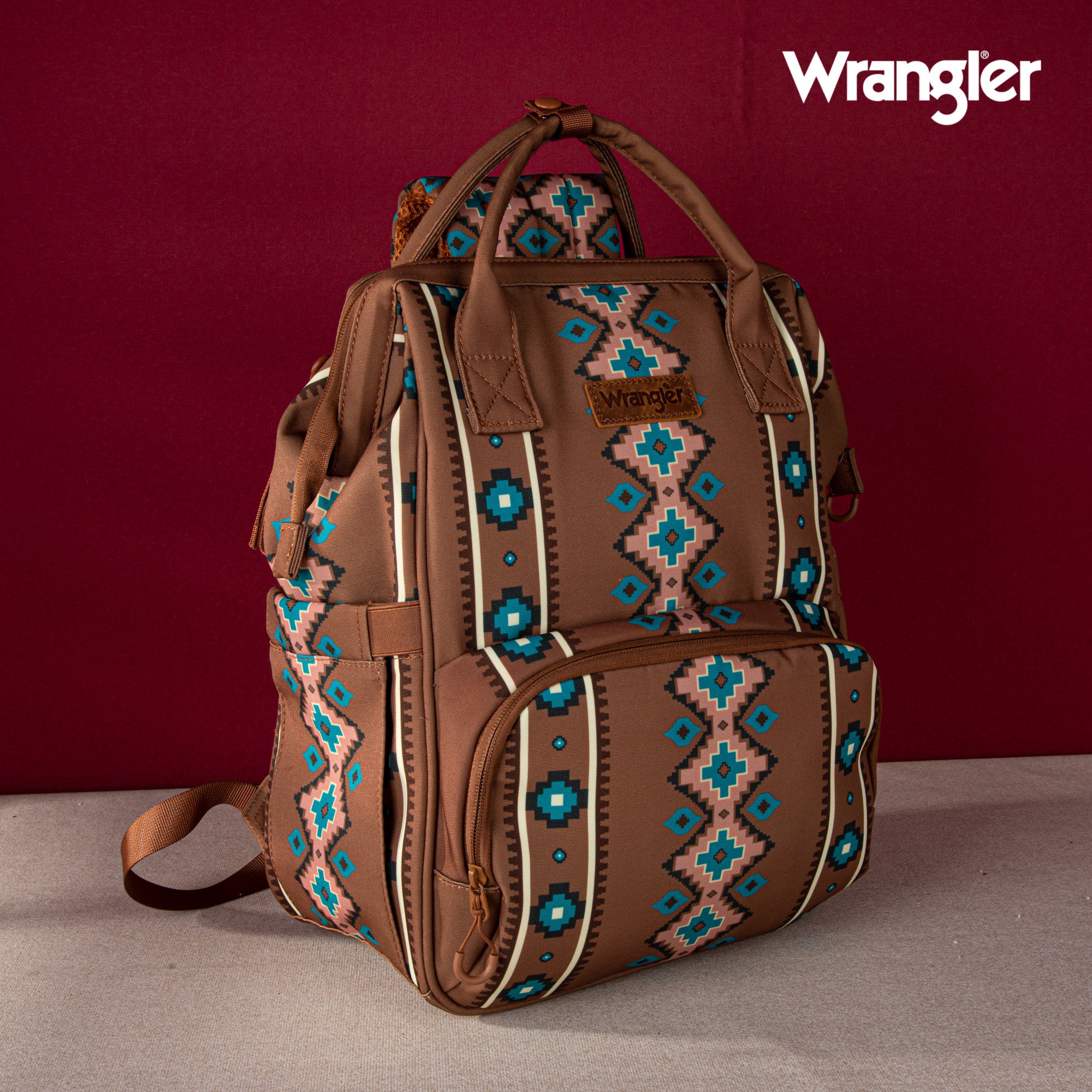 Wrangler Aztec Southwestern Print Diaper Bag