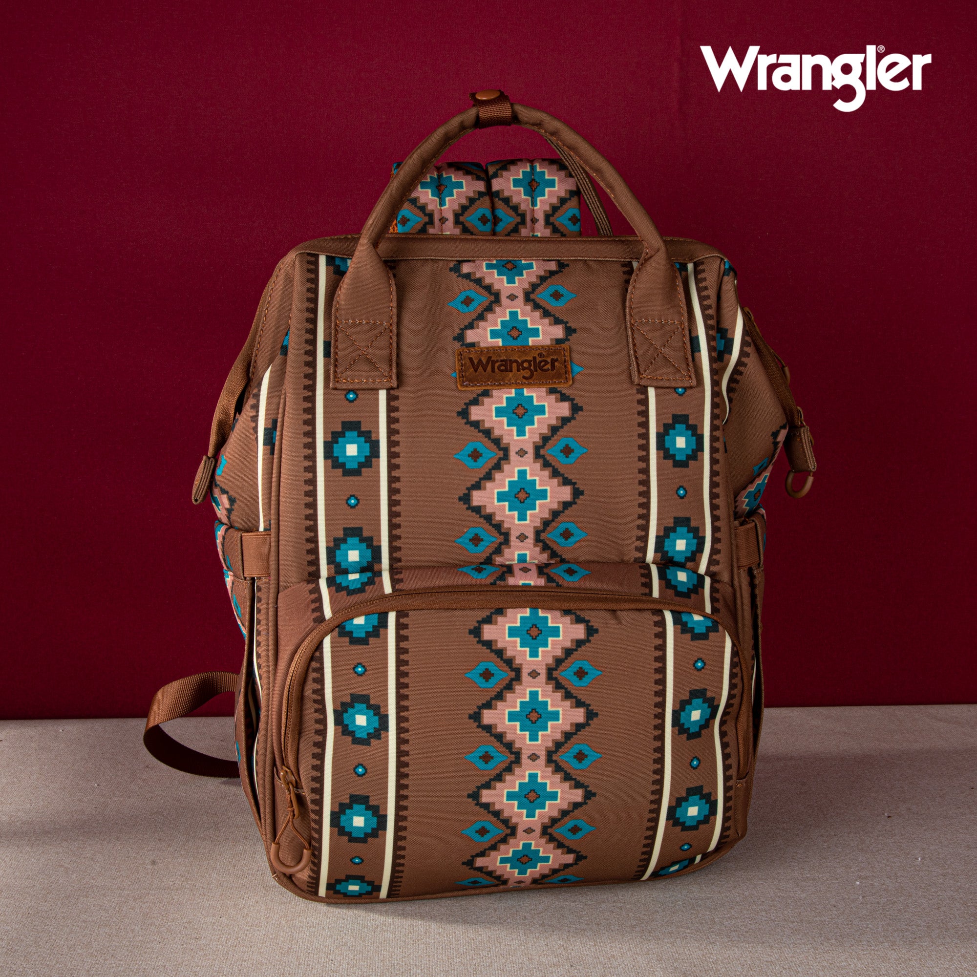 Wrangler Aztec Southwestern Print Diaper Bag