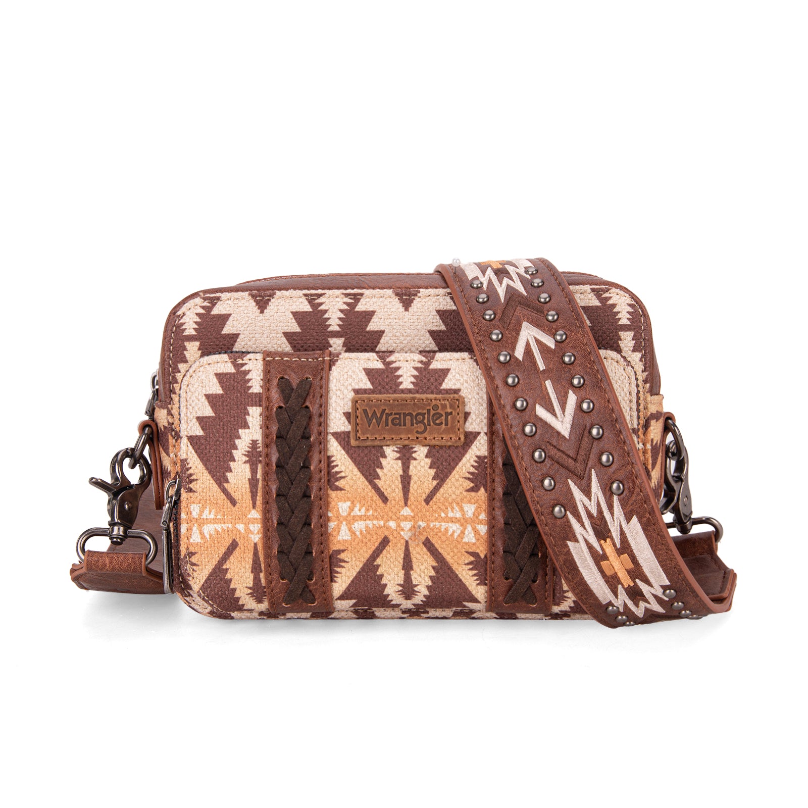 Wrangler Aztec Printed Crossbody Purse