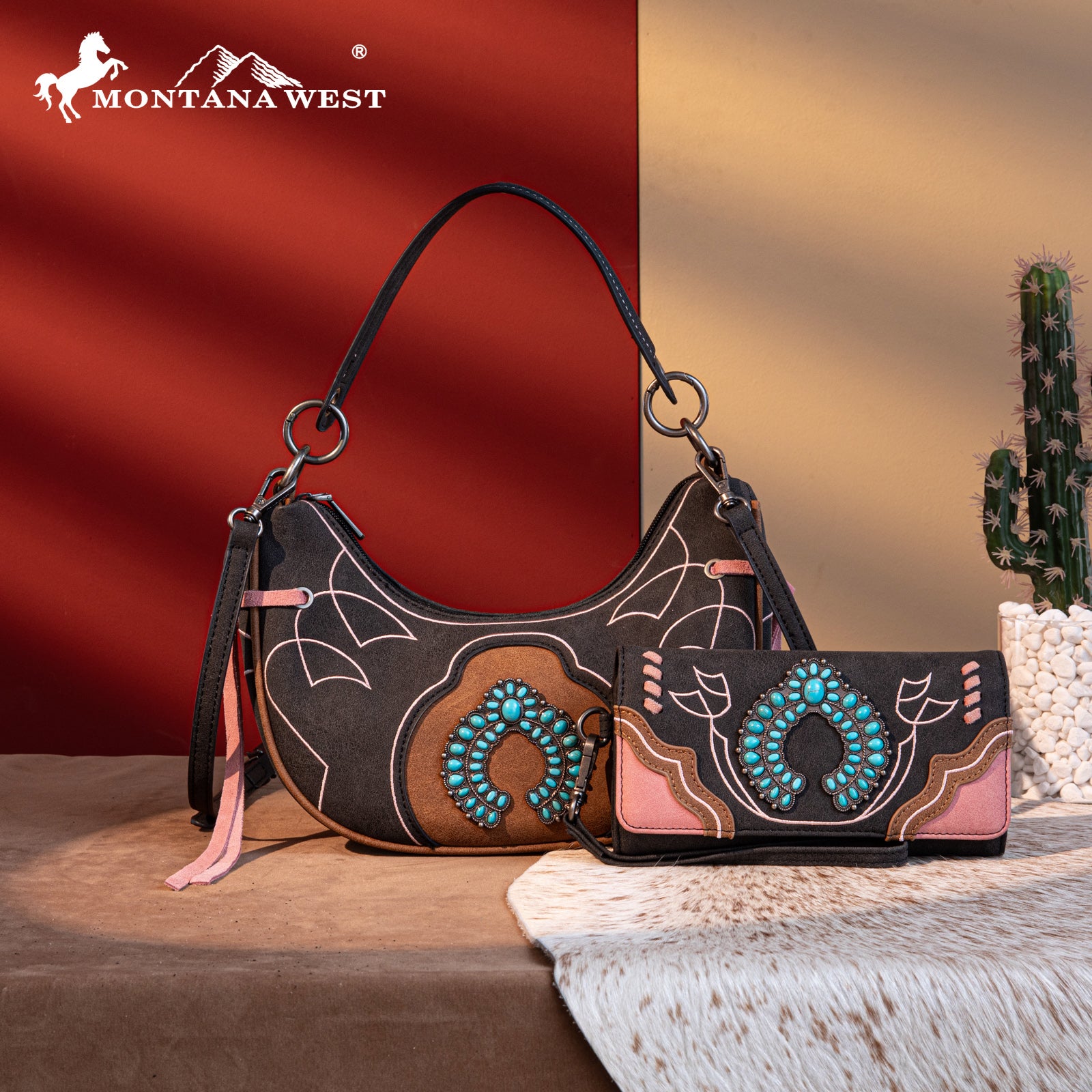 Montana West Concho Luna Crossbody Bag Set