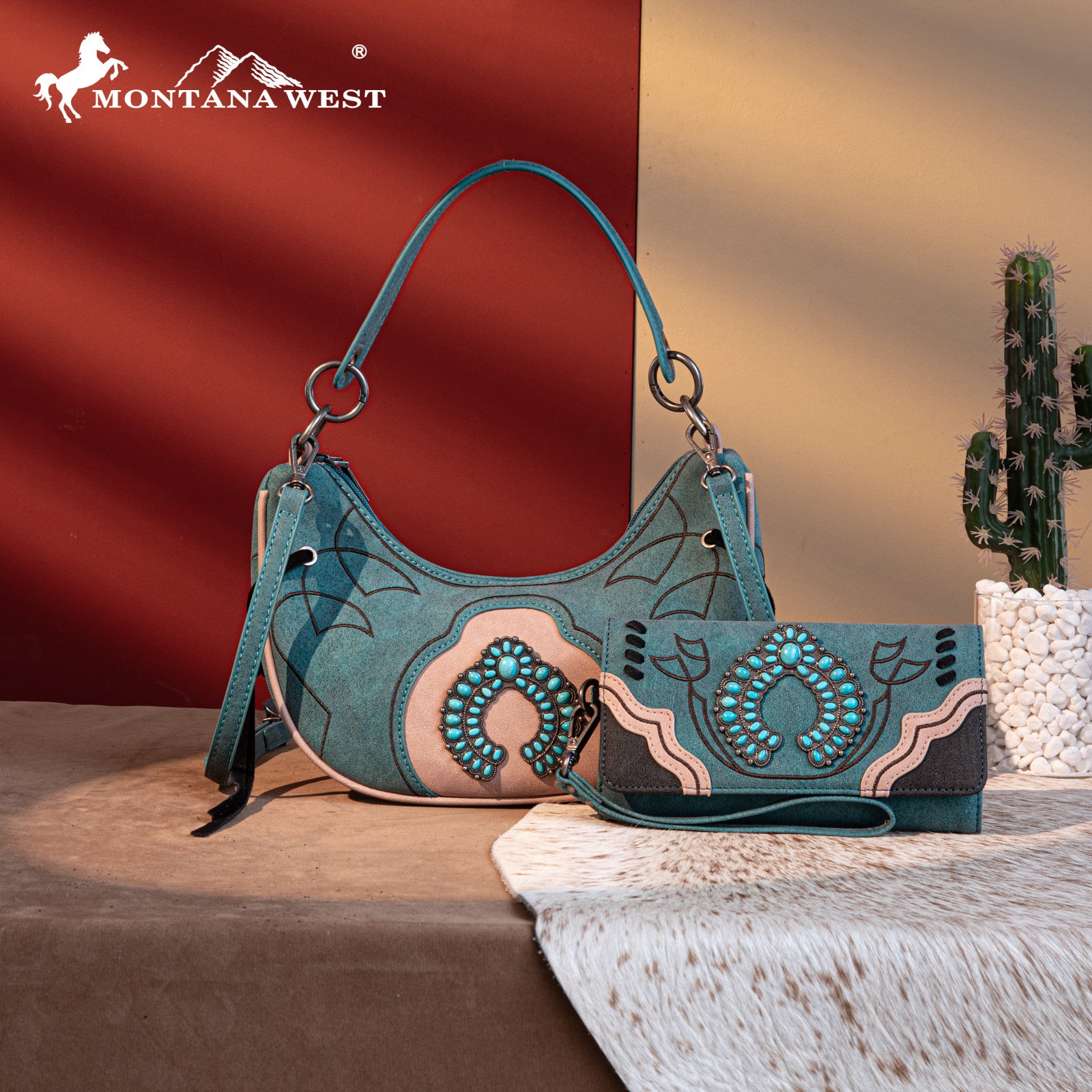 Montana West Concho Luna Crossbody Bag Set