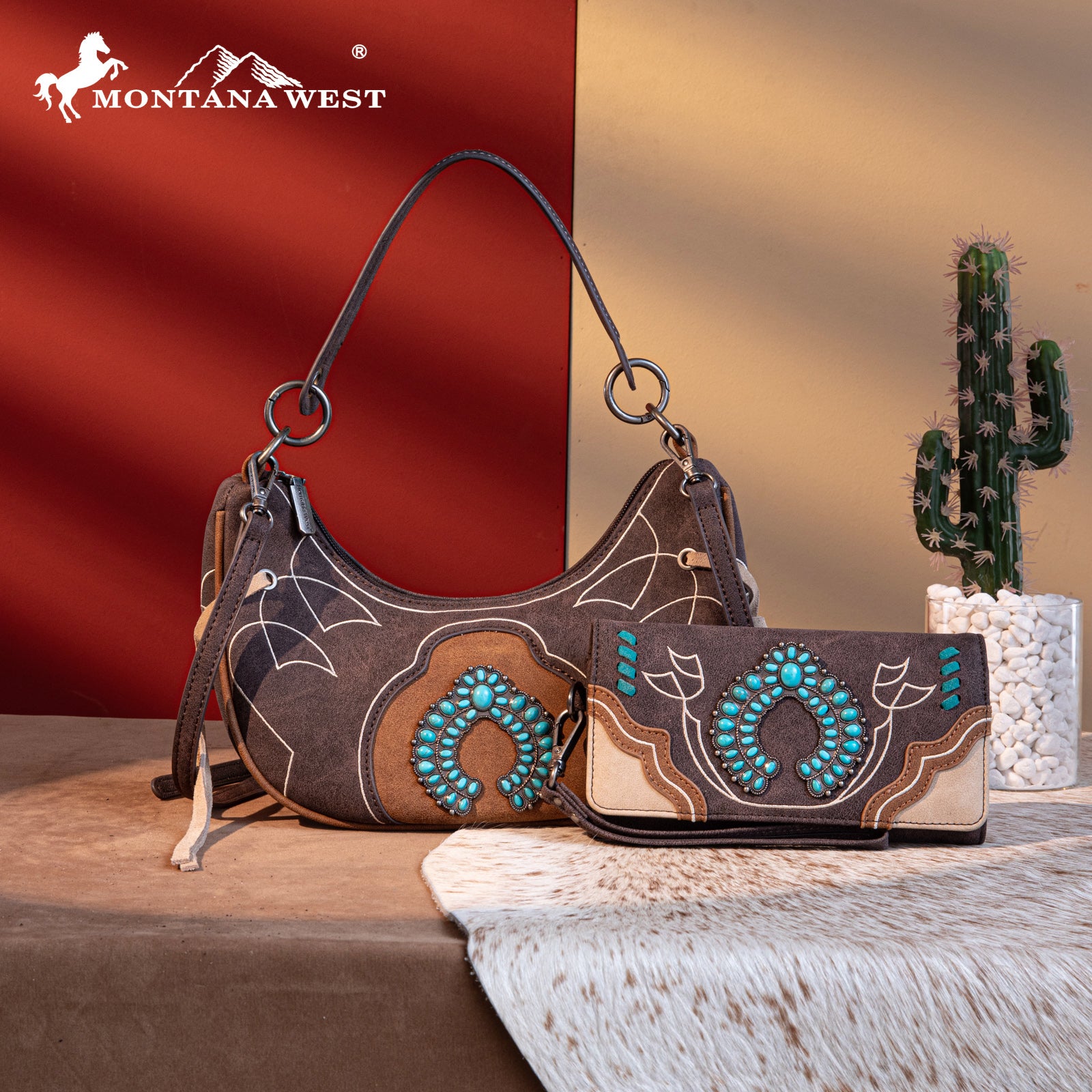 Montana West Concho Luna Crossbody Bag Set