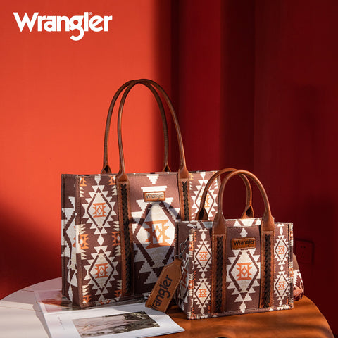 Wrangler Southwestern Crossbody Tote Bag