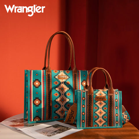 Wrangler Southwestern Crossbody Tote Bag