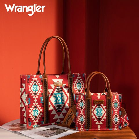 Wrangler Southwestern Crossbody Tote Bag