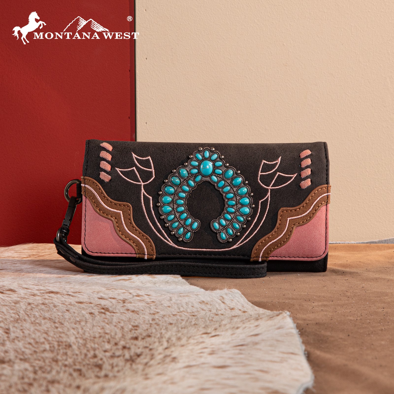 Montana West Fringe Concho Crossbody Purse Set