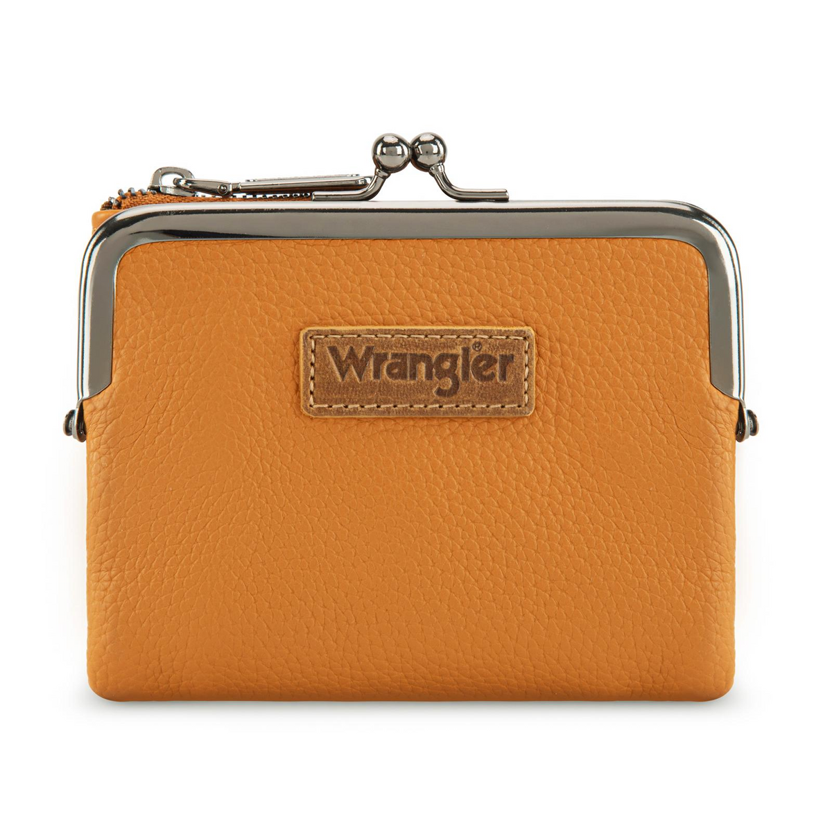 Wrangler Women's Wallet RFID Blocking Wallets Small Bifold Credit Card Holder with Kiss Clasp Black