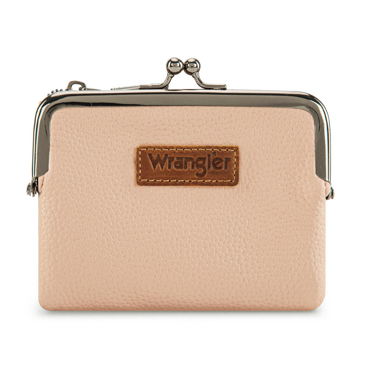 Wrangler Women's Wallet RFID Blocking Wallets Small Bifold Credit Card Holder with Kiss Clasp Black