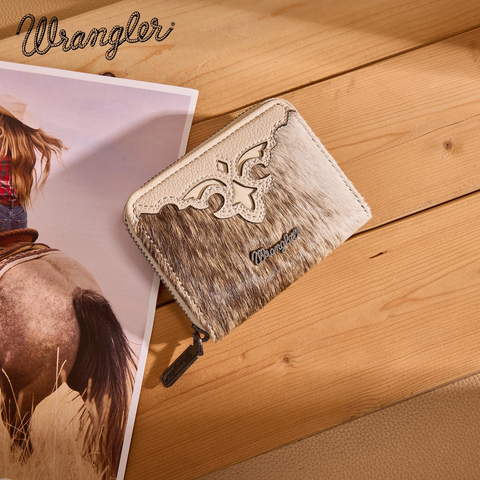 Wrangler Cowhide Womens Wallet Small Credit Card Holder Slim Thin Money Organizer