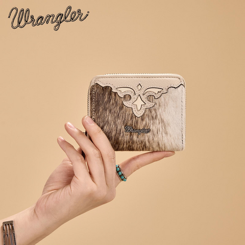 Wrangler Cowhide Womens Wallet Small Credit Card Holder Slim Thin Money Organizer